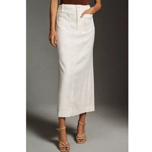 Anthropologie The Colette Maxi Skirt by Maeve White - Medium Petite MP